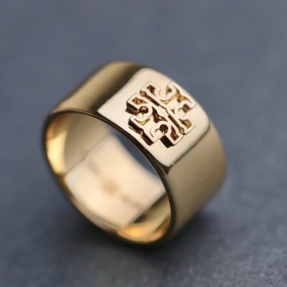 Tory Burch Gold Band Ring - Picture 2 of 6